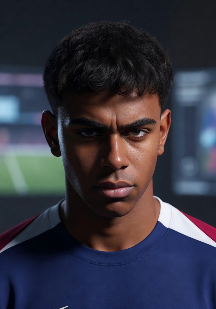 Lamine Yamal headshot for right wing tactical battle analysis