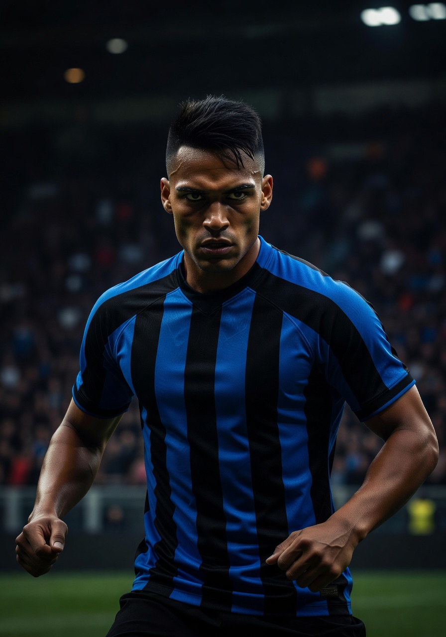Lautaro Martinez portrait - Inter Milan striker and goal threat
