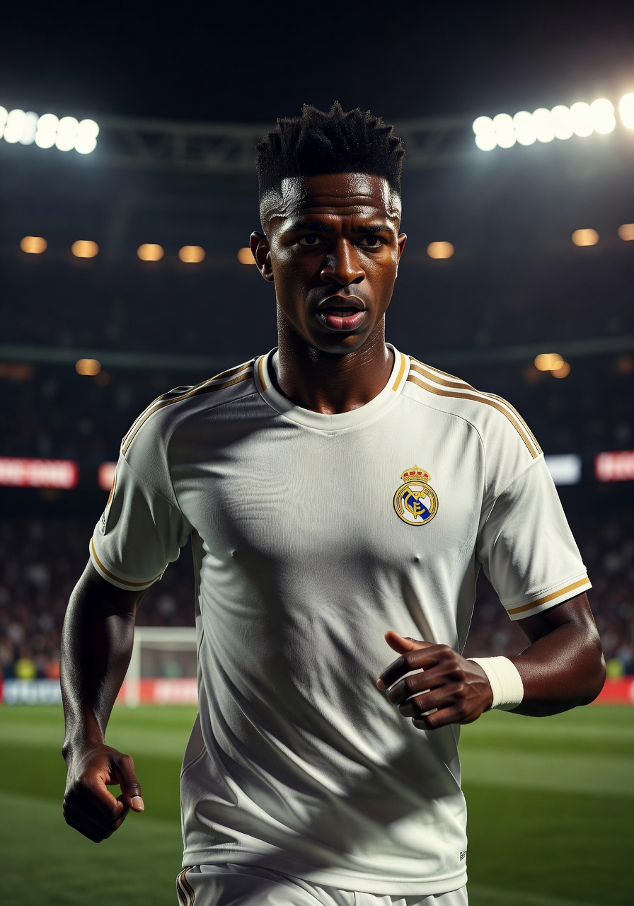 Vinicius Jr portrait - Real Madrid winger and attacking threat