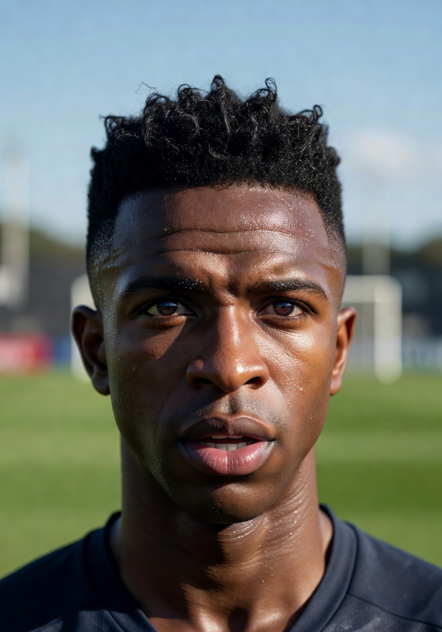 Vinicius Junior headshot for counter-attack speed analysis